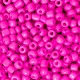 Glas rocailles kralen 8/0 (3mm) Neon pink
